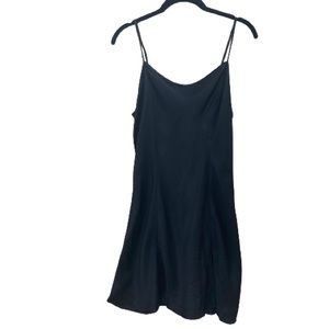 Victoria’s Secret Black Silk Slip Dress